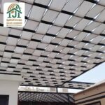 مظلة قماش مجدول حديثة